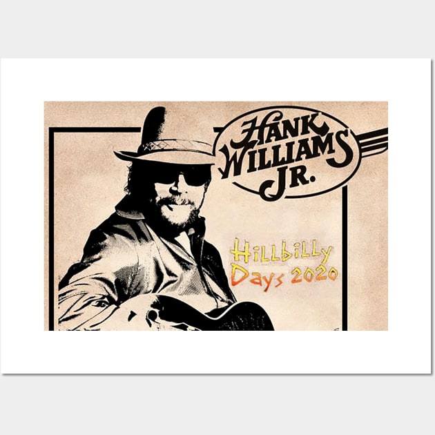 gin1 Hank ger Williams Jr ead tour 2020 Wall Art by gingerbread37